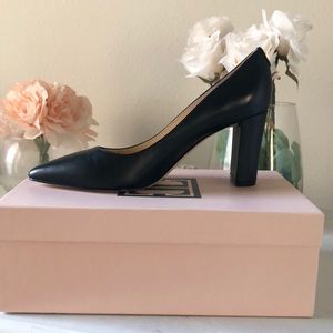 chunky heel pump